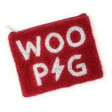 Load image into Gallery viewer, Beaded coin purse, beaded coin pouch, GameDay Purse, Beaded pouch, Coin purse, coin pouch, College GameDay pouch, razorbacks coin pouch, beaded purse, best friend gift, college coin bag, college gameday gift, Woo pig Sooie coin pouch, Woo Pig college gifts, Razorback gifts, college gifts, college football coin purse, Woo Pig Sooie college football, Arkansas football coin pouch, Woo Pig Sooie coin purse, Woo Pig beaded coin purse, Woo Pig Sooie beaded coin pouch, Arkansas University coin purse