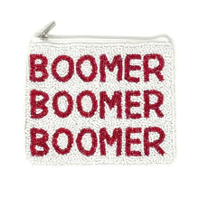 Load image into Gallery viewer, Beaded coin purse, beaded coin pouch, GameDay Purse, Beaded pouch, Coin purse, coin pouch, College GameDay pouch, college coin purse, college coin pouch, beaded purse, best friend gift, college coin bag, college gameday gift, boomer sooner coin pouch, Oklahoma Sooners college gifts, boomer sooner fan, college gifts, college football coin purse, BOOMER SOONER college football, Boomer Sooner coin pouch, Boomer coin purse, Boomer Sooner beaded coin purse, Oklahoma sooners beaded coin pouch, Oklahoma coin purse
