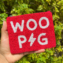 Load image into Gallery viewer, Beaded coin purse, beaded coin pouch, GameDay Purse, Beaded pouch, Coin purse, coin pouch, College GameDay pouch, razorbacks coin pouch, beaded purse, best friend gift, college coin bag, college gameday gift, Woo pig Sooie coin pouch, Woo Pig college gifts, Razorback gifts, college gifts, college football coin purse, Woo Pig Sooie college football, Arkansas football coin pouch, Woo Pig Sooie coin purse, Woo Pig beaded coin purse, Woo Pig Sooie beaded coin pouch, red coin purse