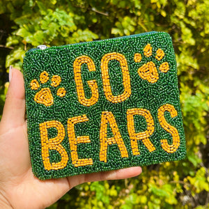 Beaded coin purse, beaded coin pouch, GameDay Purse, Beaded pouch, Coin purse, coin pouch, College GameDay pouch, college coin purse, college coin pouch, beaded purse, best friend gift, college coin bag, college gameday gift, go bears coin pouch, Baylor Bears college gifts, Baylor Bears fan, college gifts, college football coin purse, Baylor Bears college football, Baylor Bears coin pouch, Go Bears coin purse, Baylor bears beaded coin purse, Baylor Bears beaded coin pouch, Baylor University coin purse