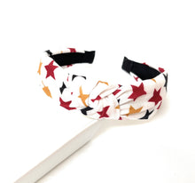 Load image into Gallery viewer, Stars White Knotted Headband
