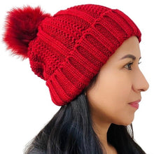 Load image into Gallery viewer, Satin Lined Winter Hat, Knit Beanie Hat, Knit Hats for Women, Knitted Beanie, Slouchy Beanie, Winter Knit Beanie, Satin Lined Knit Beanie, Satin lined beanie, satin knit beanie, satin lined hat, winter ski hat, winter ski beanie, winter hat for women, beanies for winter, slouchy beanies, knitted beanies, knit beanie hat, knitted hats, knitted gifts, winter hats, best selling items, best seller, best seller winter accessories, winter hair accessories