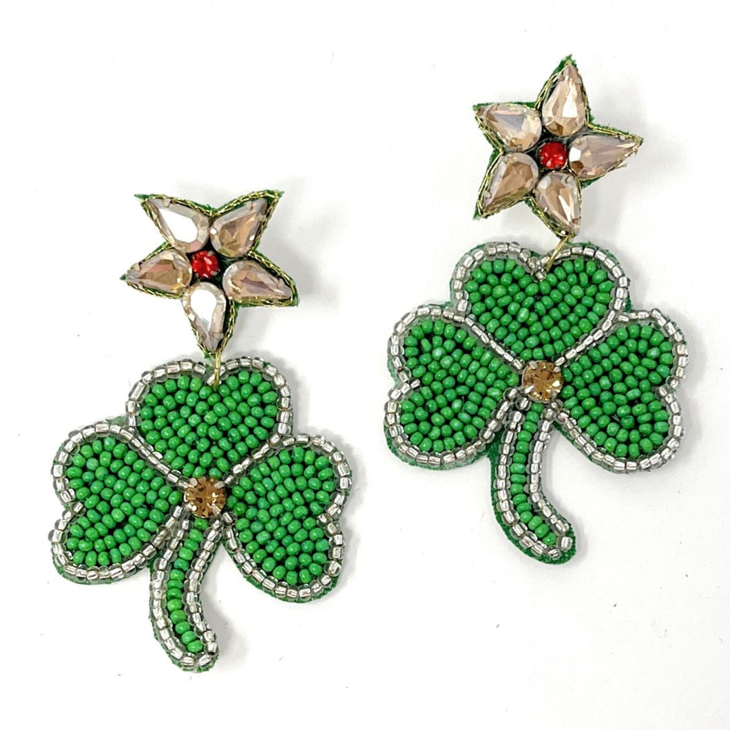 St.patricks Day Polymer Clay Earrings, Handmade Dangle Earrings, Stud Earrings, St Patty's Day Earrings, Green Earrings, Saint Patricks Day
