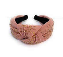 Load image into Gallery viewer, Top Knot Jeweled Headband