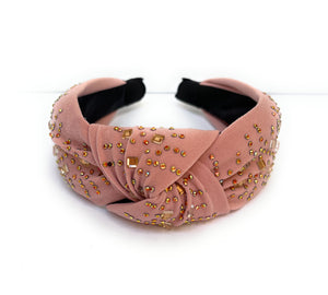 Top Knot Jeweled Headband