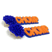 Load image into Gallery viewer, Football Earrings, GameDay Earrings, College Football Earrings, Team Earrings, GameDay Outfit, Horns Hook’em earrings, earrings for women, summer earrings, game day earrings, Gators earrings, team game, college team earrings, game day outfit, football earrings, college gifts, Florida Gators earrings, team earrings, college team gifts, Gators earrings, team beaded earrings, college earrings, gameday outfit, Gators beaded earrings, Florida Gators earrings, Gators college gifts, Florida Gators beaded earrings