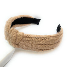 Load image into Gallery viewer, Ribbed Sweater Knit Knot Headband, Holiday Knot Headband, Headbands for Women and Girls, Tweed Knotted Headband, Holiday Hair Accessories,Soft Knit Headbands, Winter Headbands, Knit Headband, Headbands for Women and Girls, Holiday Headbands, Fall Headband, Classic Knit Headband, headbands for kids, girls headbands, soft headbands, winter headbands, soft knit headband, knit headbands, cable knit headband, fall hair accessories, best friend gift, best selling items, headbands for women, gifts for girls