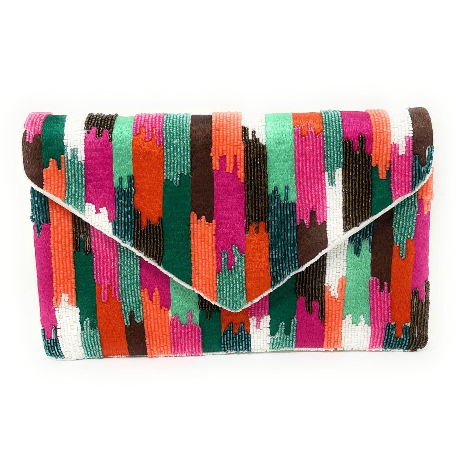 Multi best sale colored clutch