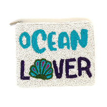 Load image into Gallery viewer, Coin Purse Pouch, Beaded Coin Purse, Cute Coin Purse, Beaded Purse, Summer Coin Purse, Best Friend Gift, Pouches, Boho bags, Wallets for her, beaded coin purse, boho purse, gifs for her, birthday gifts, cute pouches, pouches for women, boho pouch, boho accessories, best friend gifts, coin purse, coin pouch, money coin pouch, friend gift, girlfriend gift, miscellaneous gifts, best seller, best selling items, bachelorette gifts, birthday gifts, preppy beaded wallet, ocean lover gifts, ocean lover pouch