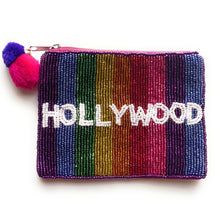 Load image into Gallery viewer, Coin Purse Pouch, Beaded Coin Purse, Cute Coin Purse, Beaded Purse, Summer Coin Purse, Best Friend Gift, Pouches, Boho bags, Wallets for her, beaded coin purse, boho purse, gifs for her, birthday gifts, cute pouches, pouches for women, boho pouch, boho accessories, best friend gifts, coin purse, coin pouch, HAPPY pouch, happy seed bead coin purse, friends gifts, Cash money pouch, cash money coin purse, beaded coin pouch, best friend gifts, Hollywood fan, gift card holder, gift card bag, gift card pouch