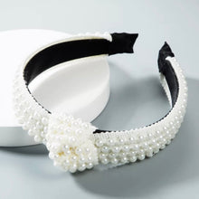 Load image into Gallery viewer, Bridal headband, Pearl wedding headband, Pearl Headpiece for bride, pearl headband for women, summer wedding hair accessories, bride gift, wedding headband, headpiece for bride, headband for bride, bridal gift, trendy headband, wedding hair piece, headbands for women, head band for bride, hair accessories, head band, hair bands for women, bridal white headband, bride white headband, white pearl headband 