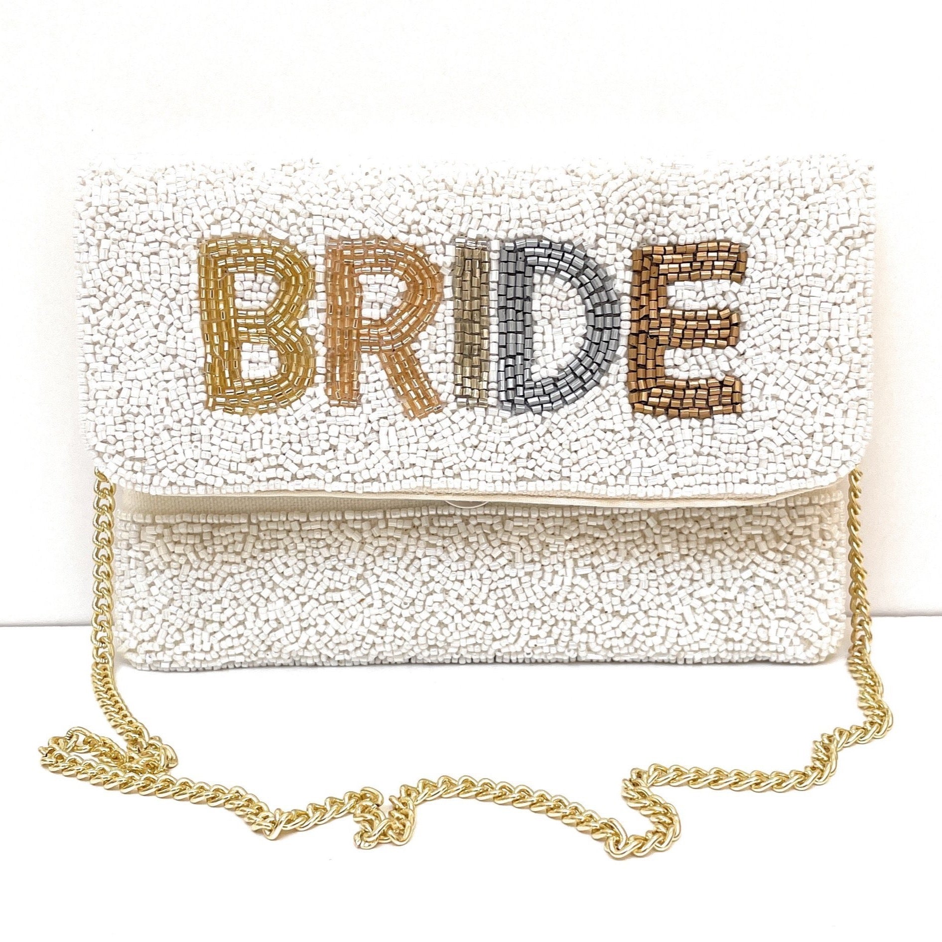 Bride Beaded Clutch Bridal Gifts Wedding Seed Beaded Clutch Purse